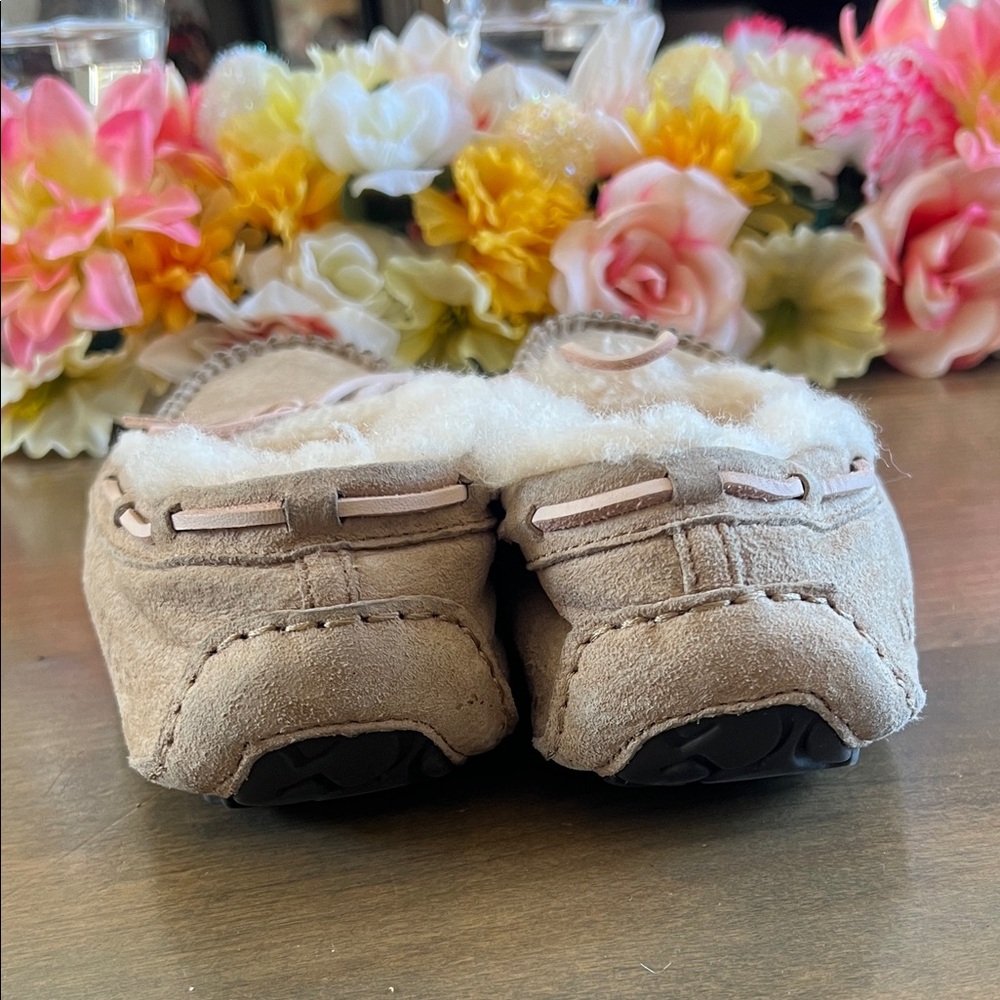 UGG Women's Suede Shearling Moccasins - Blush - Picture 5 of 7